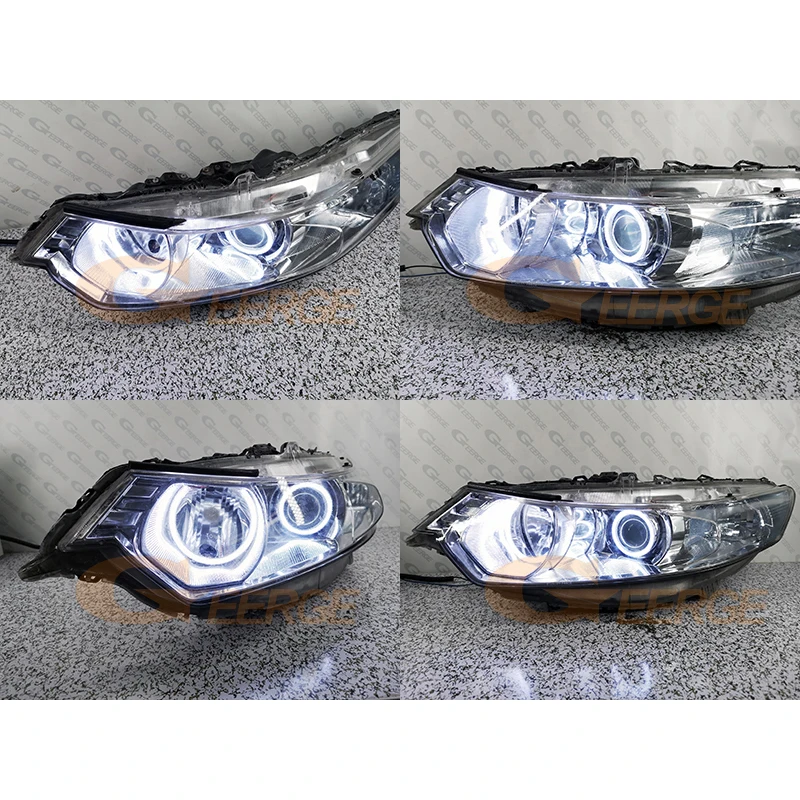 For Honda Accord VIII Acura TSX CU CW Ultra Bright COB Led Angel Eyes Kit Halo Rings Day Light