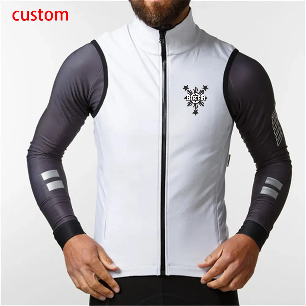 

Custom Fully Enclosed Bike Vest Men Cycling Warm Windproof Winter Road Bike Sleeveless Underwear Outdoor Bicycle Cuts Wind Shirt
