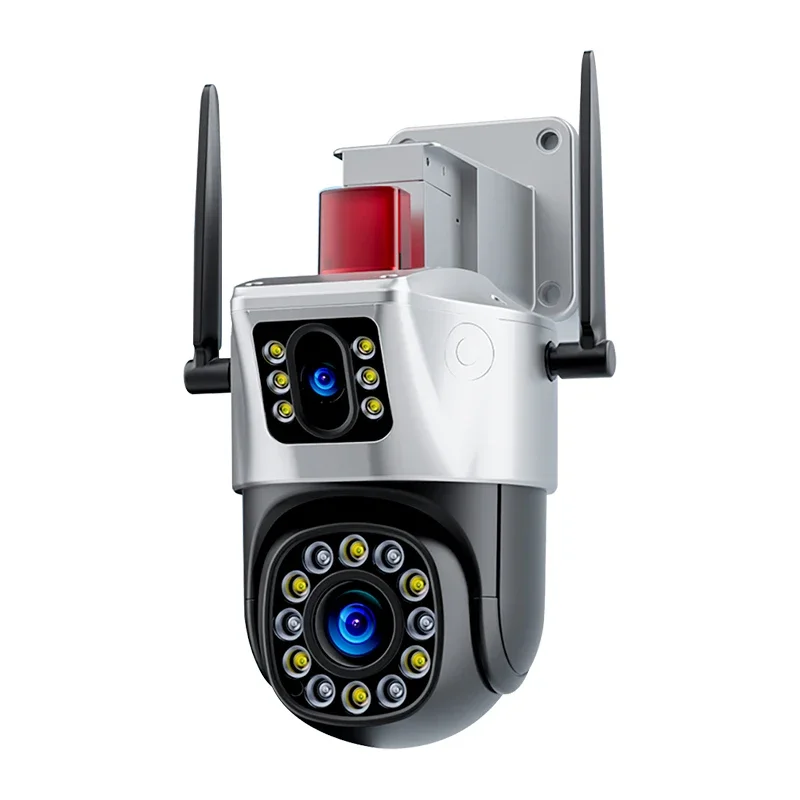 

Optical Zoom Surveillance CCTV WIFI Security System IP Network PTZ Dual Lens Network