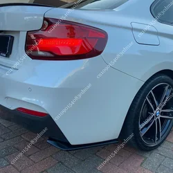 Rear Bumper Side Splitters For BMW 2 Series F22 Coupe 220i 230i 235i 240i 2017-2021 Diffuser Exhaust Pipe Trim Splitter Bodykits