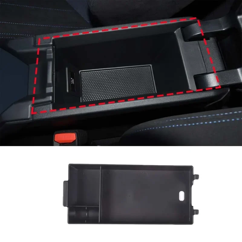 

For BMW 1 2 Series F40 F44 2020-23 ABS Black Car Center Console Armrest Box Storage Box Mobile Phone Storage Box Car Accessorie