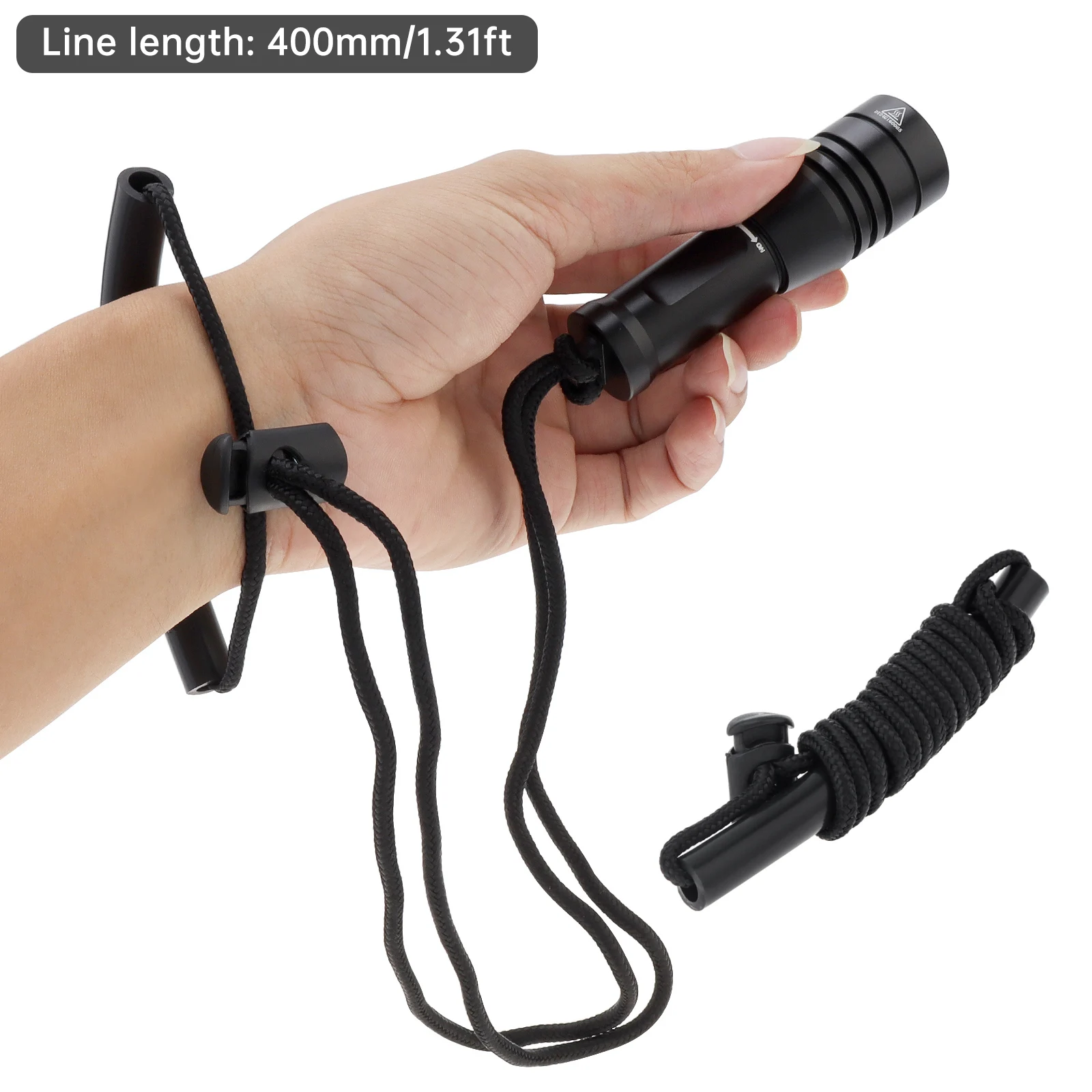 SecurityIng-Lampe de poche de photographie de plongée sous-marine, 570Lm, LED, IP68, 150m, adaptée à la plongée, à l'exploration de diversification, au contrôle des inondations