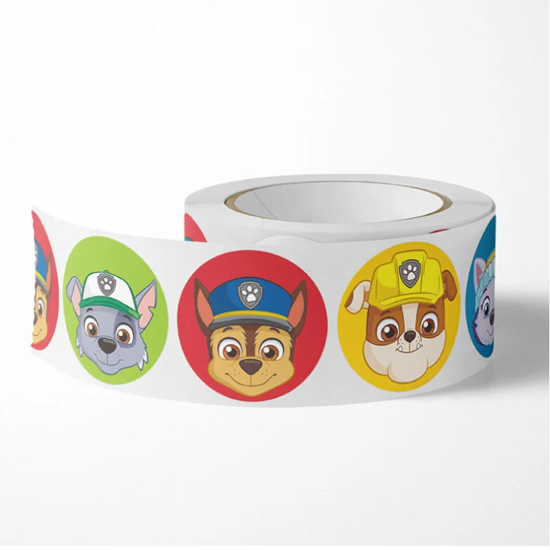 New 500PCS Paw Patrol Children\'s Cartoon Stickers Cute Kids Stationery Supplies School Teacher Supplies Reward Sticker Toys Gift