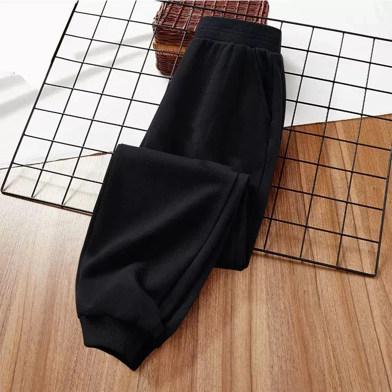 Herbst Winter Feste Gedruckt Hosen Herbst Winter Jungen Mädchen Casual Mode Komfortable Einfache Fleece Childern Jogginghose