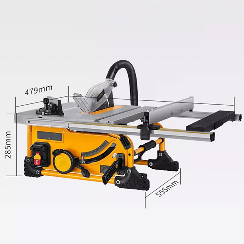 8 Inch Pipe Rack Table Saw Portable Multifunctional 1500W 220V Electric Cutting Machine Woodworking Household Cutting Board