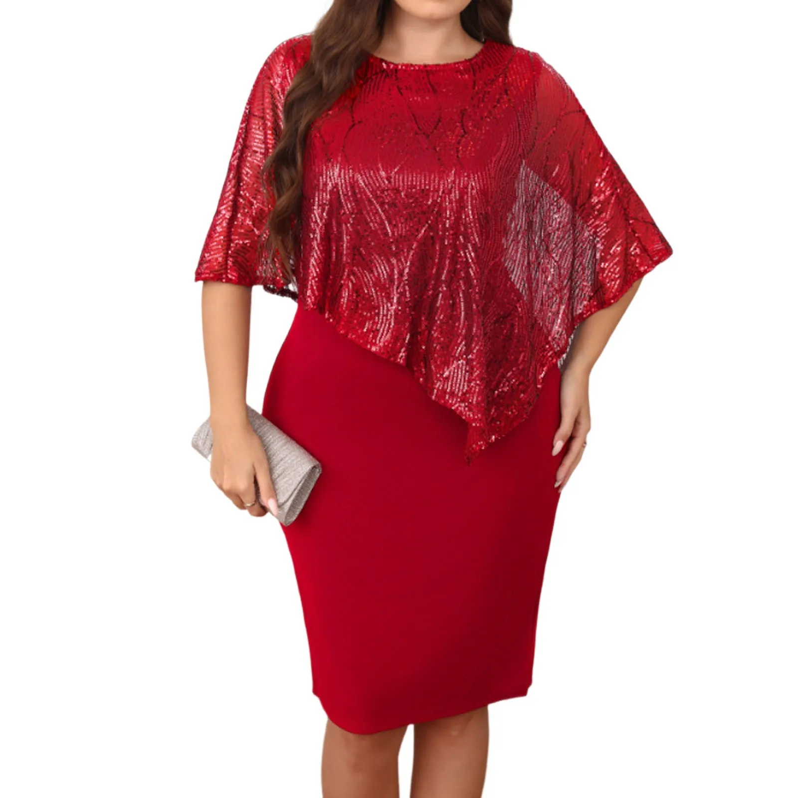 المرأة حبة المرقعة غير النظامية حجم كبير الورك المعانقة فستان فساتين أنيقة للنساء Vestidos Femininos الموضة الكورية