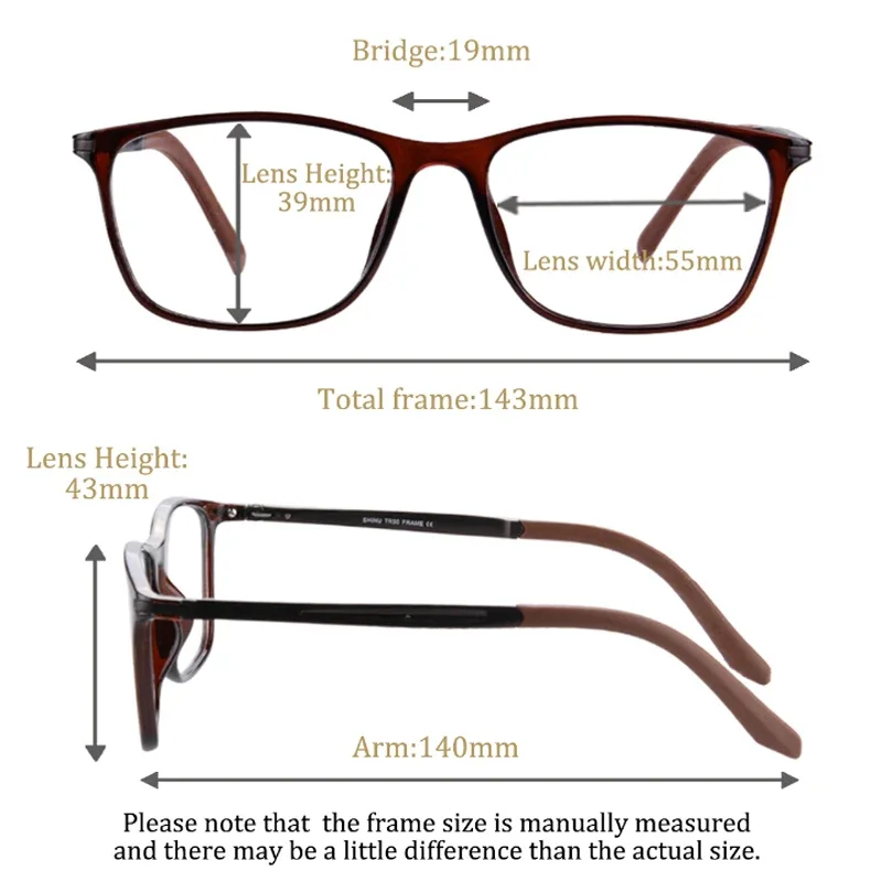 Multi-focal Progressive Reading Glasses Men Women Far sight & Near Sight Eyewear Presbyopic Hyperopia Eyeglasses Unisex custom