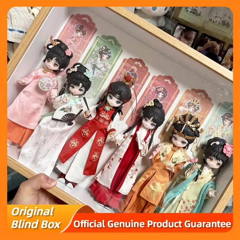 

Come4free ‌Dream of the Red Chambe Series Bjd Blind Box Action Figure Caixa Caja Dolls Mystery Box Desktop Ornament Model Gift