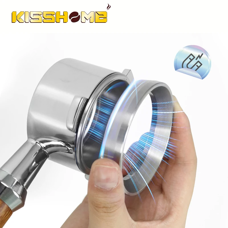 Coffee Dosing Ring 51mm 53mm 58mm Magnetic Espresso Dosing Funnel For Delonghi Breville Portafilter Accessories Barista Tools
