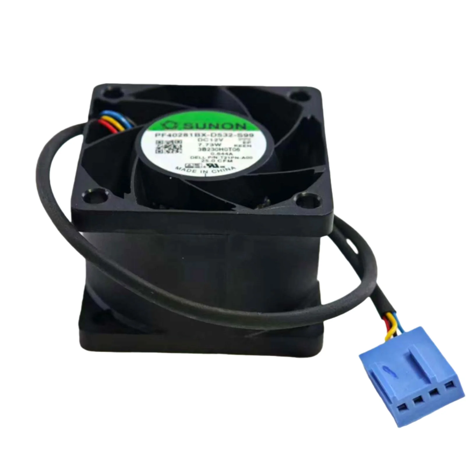 New for Sunon PF40281BX-D532-S99 4028 12V PWM Fan, 40x40x28mm 4-Wire Speed Control Cooling Fan, High Airflow Ball Bearing