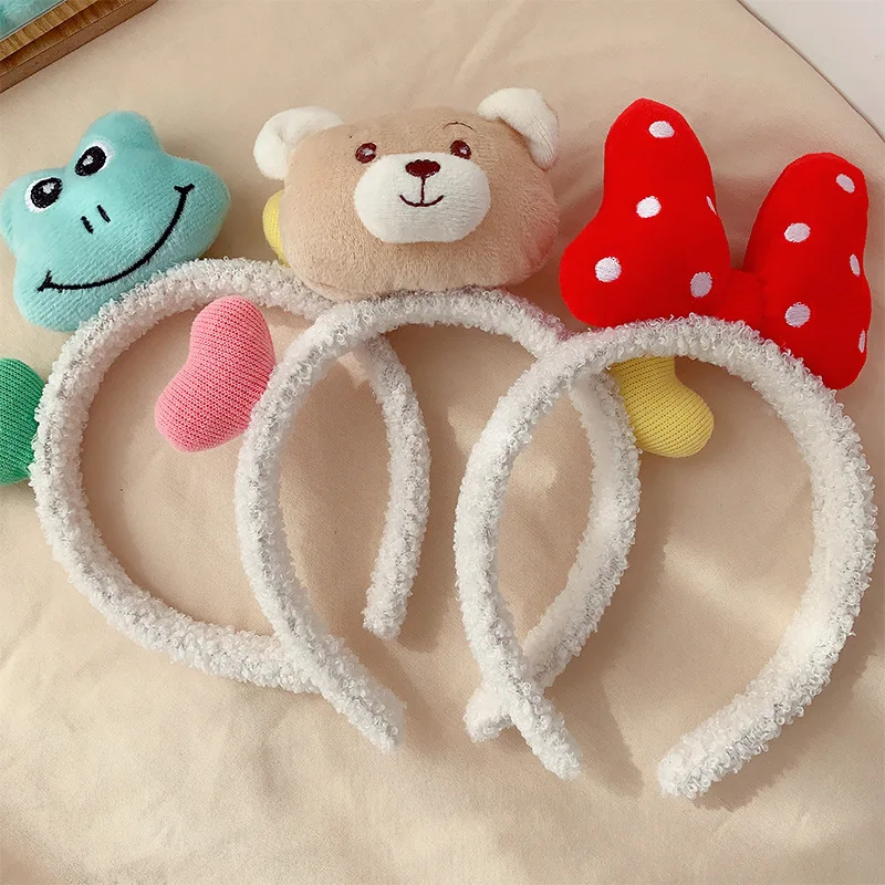 Disney Winnie The Pooh Hairband For Women Cute Classics Minnie Mouse Ears Headband Girl Plush Cartoon Hair Accessories Kids Gift