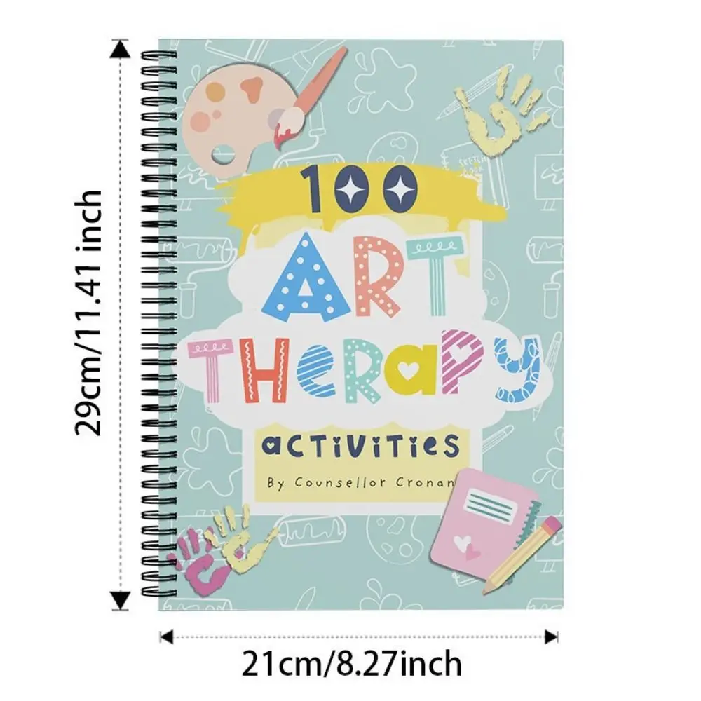 Art Plan Table Art Drawing Patterns Notebook 100 กิจกรรมบําบัด ดินสอสีน้ํา Art & Emotions Guidebook