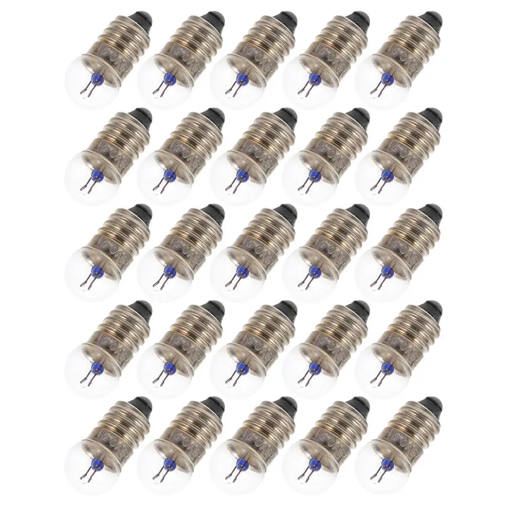 25Pcs Mini Screw Base Replacement Light Bulbs Mini For Physics Experiment Student High Brightness Electrical Physical