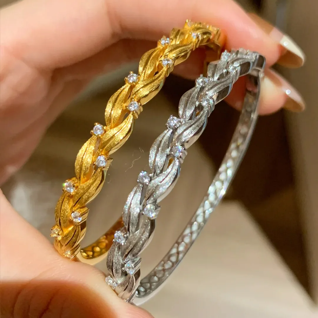 New Willow Leaf Women's Hand Bracelets Party Ball High-End Fashion Jewelry & Accessories for Holiday Gifts H492