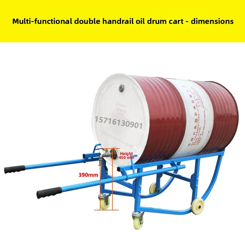 

YJQ oil drum truck multifunctional unloading truck mechanical steel drum pallet hand push loading and unloading truck