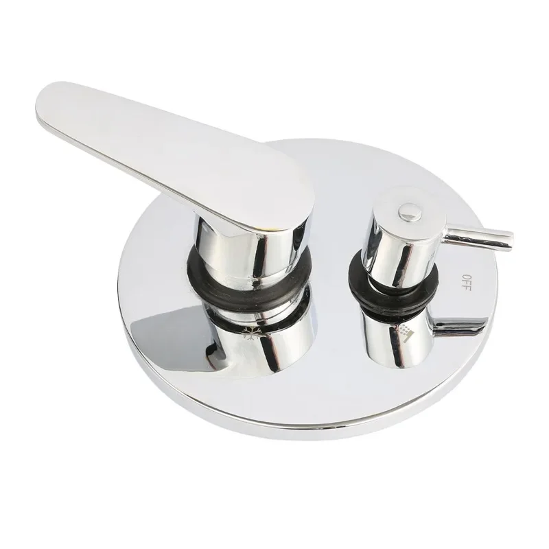 four way concealed in wall mounted shower bath faucet with diverter