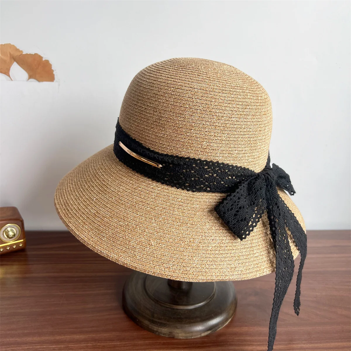 Japanese Retro Straw Hats Women All-match Summer Farm Fishing SunshadeSun Protection Hat Outdoor Hiking Daily Wear Fresh Style