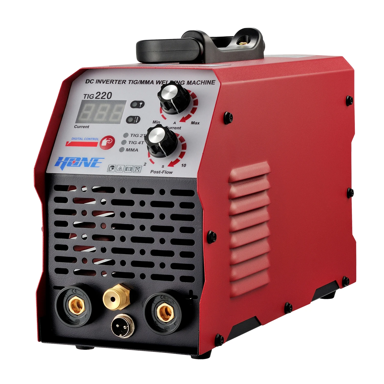 

HONE Actual 200Amp TIG200 HF DC TIG/MMA с функцией 2T/4T и предустановленным потоком, цифровым управлением, инвертором IGBT, сварочным аппаратом TIG.