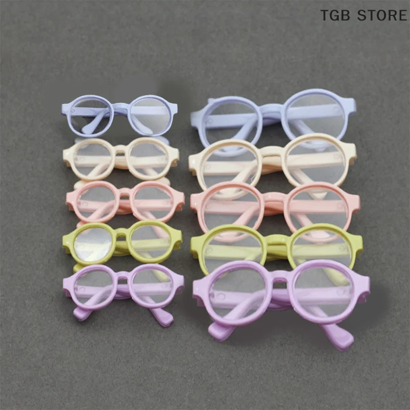 1Pcs Glasses For 4.5cm/6.5cm/9cm labubu  Dolls Glasses Plush Doll Sunglasses Decoration Candy Colored Glasses Doll Accessories