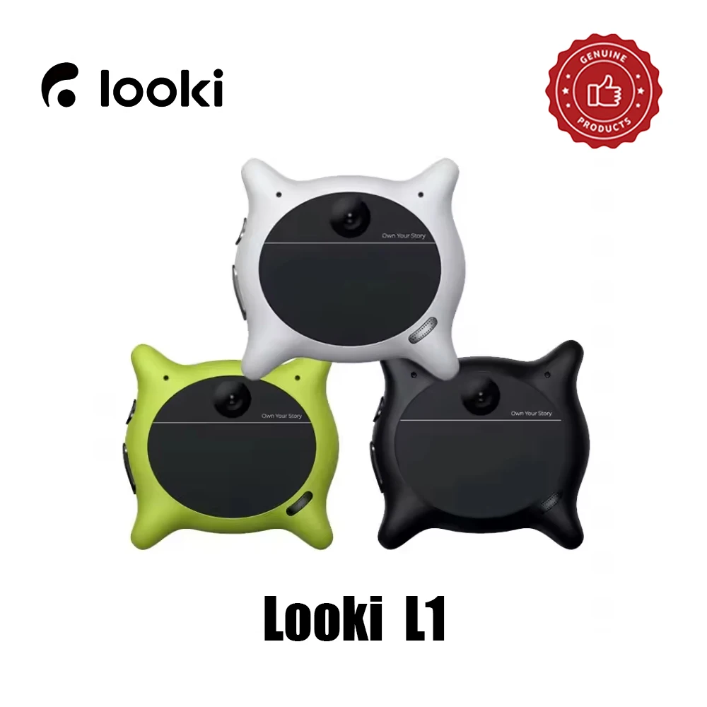 Looki L1 Multimodal AI Wearable Camera Hands-free POV Life Recorder 1080P Auto Generate Vlog Portable Mini Body Camera Life Logg