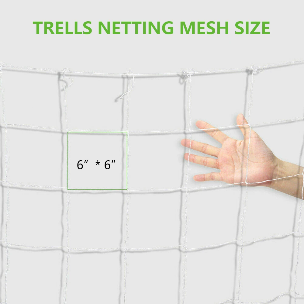 10m Trellis Netting Plant Climbing Net Heavy Duty Flexible Garden Netting for  Flowers Green Pea Grapes Vine Accelerated Growth