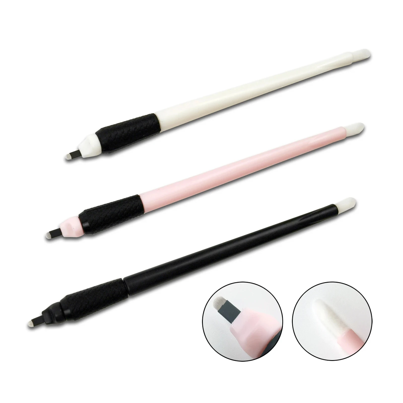 5/10/50PCS New Disposable Microblading Manual Tattoo Pen Sterilized Permanent Makeup Eyebrow Pen With U Blades