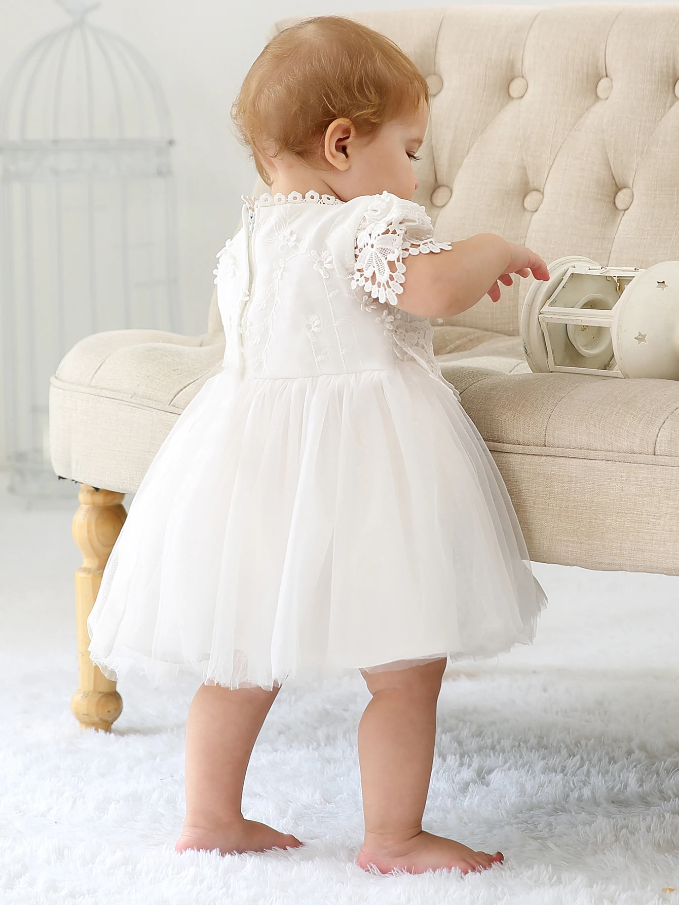 Baby Christening Stuff Dress Baby Girl Dress Party Birthday Wedding Princess White Dresses