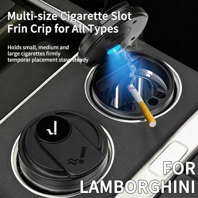 For Lamborghini  V10 Huracán Urus S Revuelto Coupe 2025–2026 Temerario Spyder Gallardo SVJ Roadster Aventador S Car Ashtray