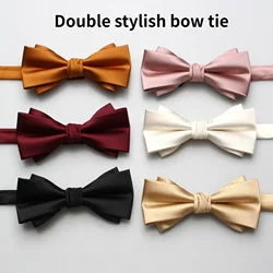 Reusable blue red wool Women children velvet boy girl men flexible green color bow tie black accessories