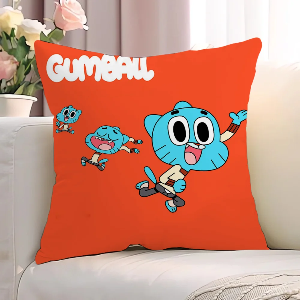 T-The Amazing World of GumballS Body Pillow Cover 45x45 Ornamental Pillows for Living Room Pillowcase 40*40 Pillowcases 40x40