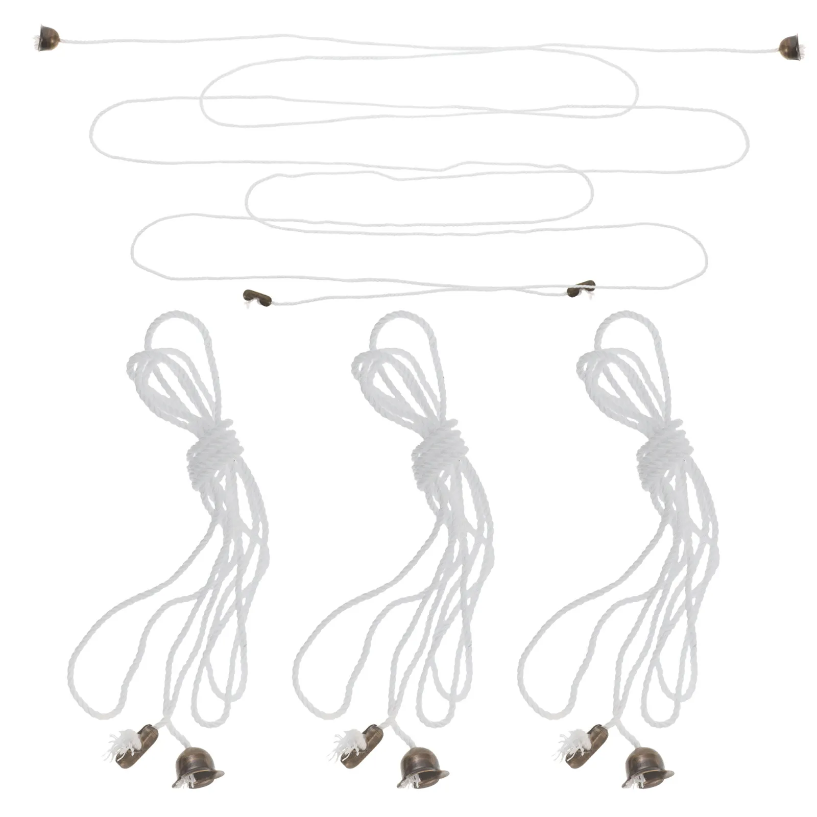 5Pcs Pull Cord Switch Extension Flexible Light Pull String Ceiling Fan String Handle Cord Chain Extender for Light Fixtures Fan