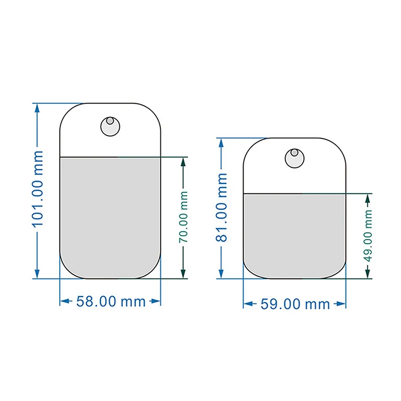 Transparente Sprühflasche, Hochdruck-Parfümspray mit feinem Nebel, nachfüllbar, leere Flasche, Alkohol-Desinfektionsmittel, tragbar, 38 ml/50 ml
