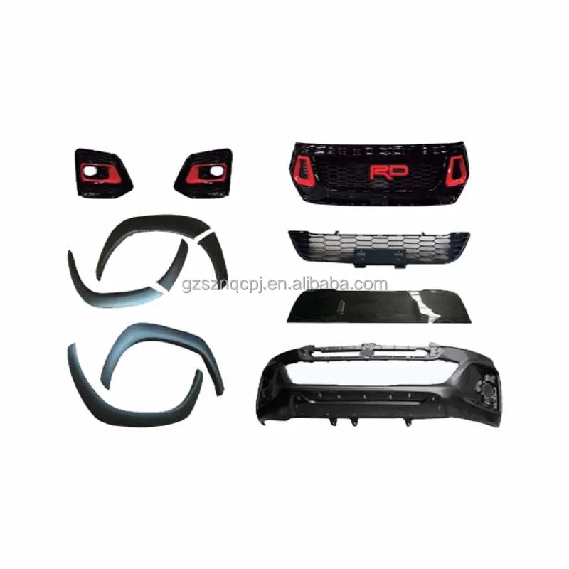 

Bumper for toyota HILUX 2016-2020 Upgrade to 2021 REVO TRD Front Lip Diffuser Modification Accessories Body Kit Front