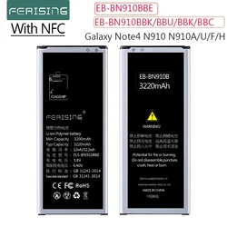 With NFC 100% Capacity Battery EB-BN910BBE EB-BN910BBK For Samsung Galaxy NOTE4 N910a N910V N910C NOTE 4 N910u N910F N910H NFC