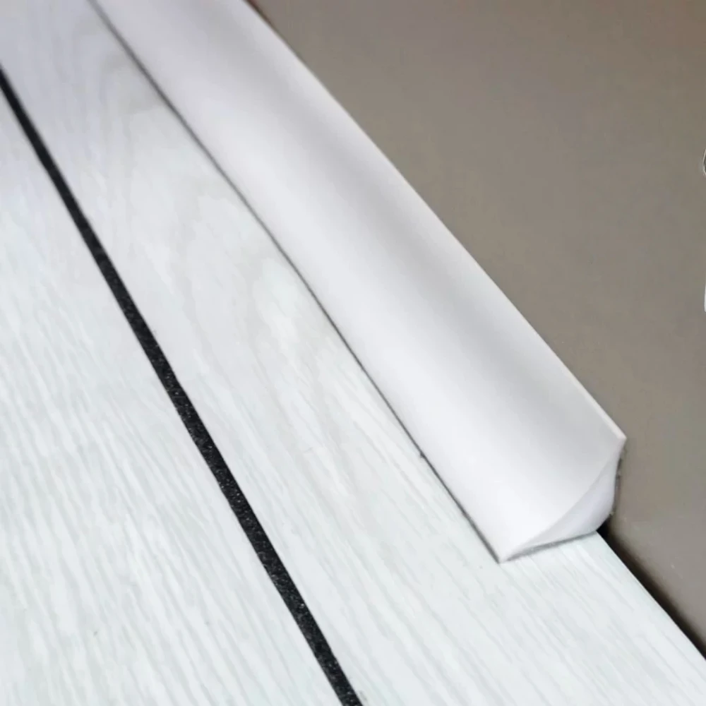 1 Stück 2m x 1,5cm Selbstklebende Holzmaserung PVC-Bodenübergangsleiste, Wasserdichte Kantenleiste für Bodenbeläge, Fliesen & Wandlücken