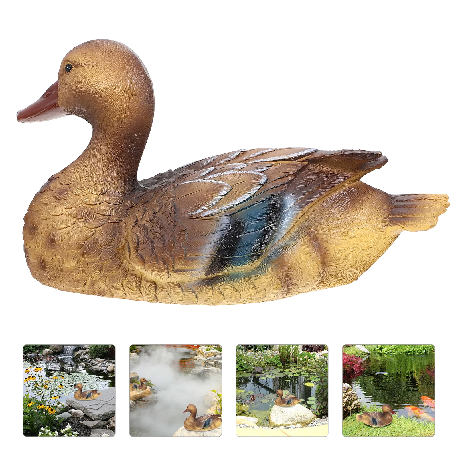 

Floating Pond Decor Resin Simulation Fountain Ornament Garden Pool Balcony Yard Courtyard Decorations Gift Families