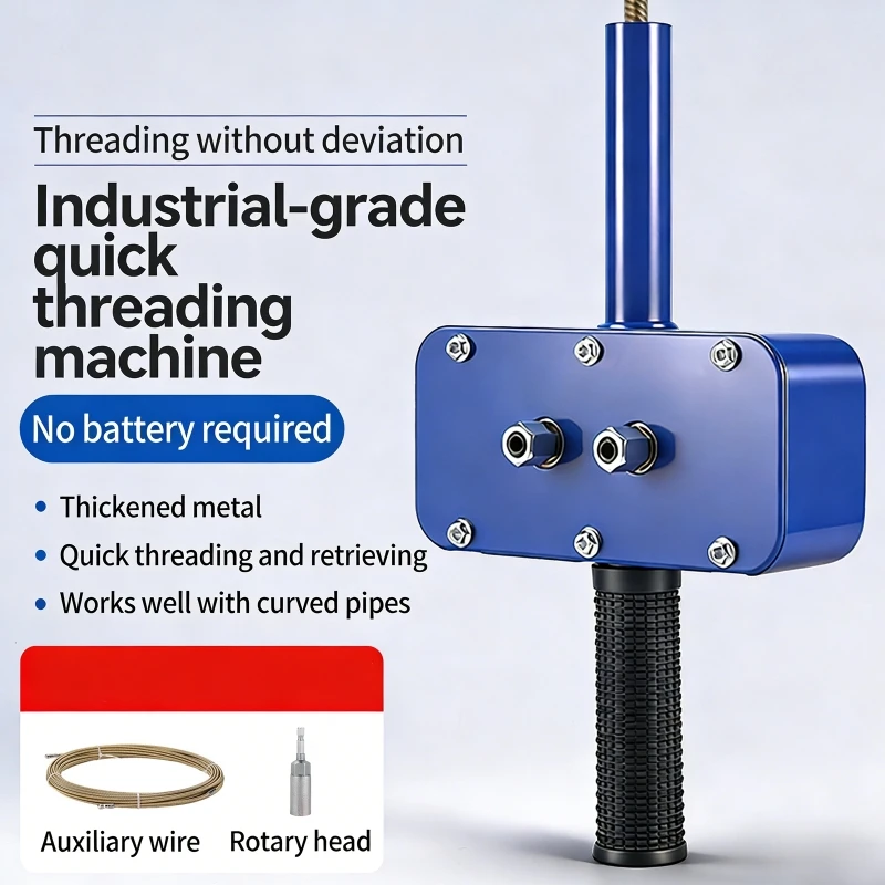 Portable Wire Threader Threading And Retracting High-Speed Lightweight Electrician's Wire Threader with 15M Auxiliary Wire