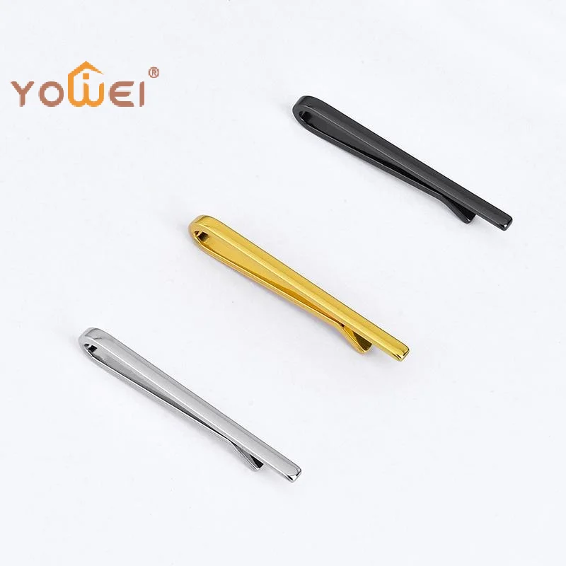 Latest 1 Piece Of Men's Narrow Tie Clip Copper Fashion Thin Small Silvery Golden Black Business Formal Wear