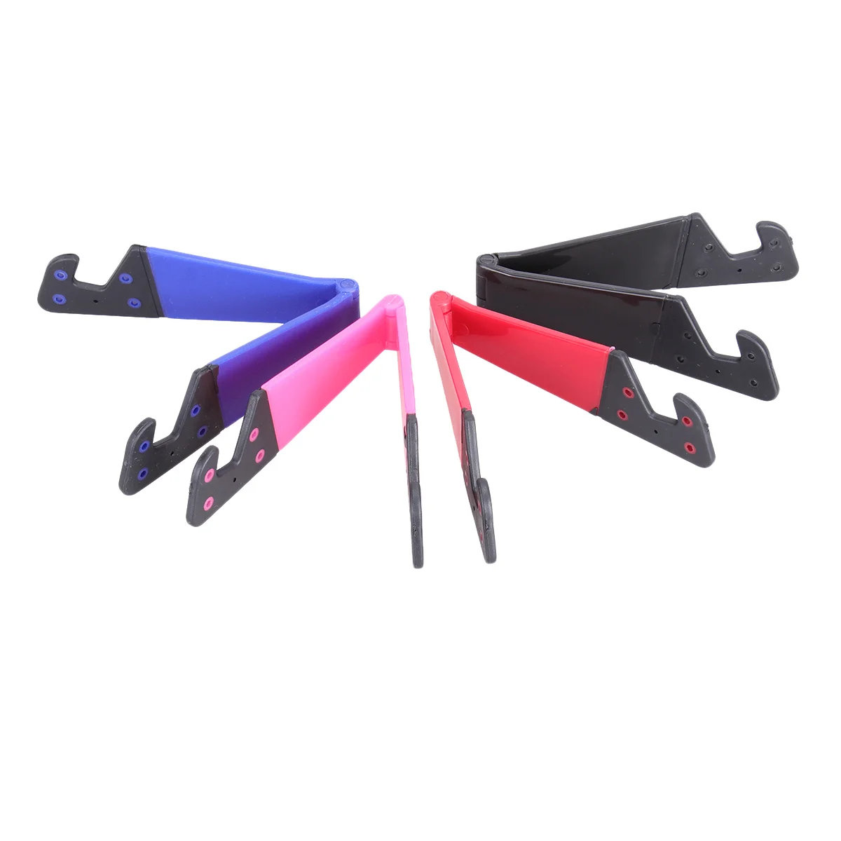 8 pcs Phone Tablet Stand Foldable V Shape Mount Portable Desktop Holder For Travel Coffee Shop Phone Stand Holder