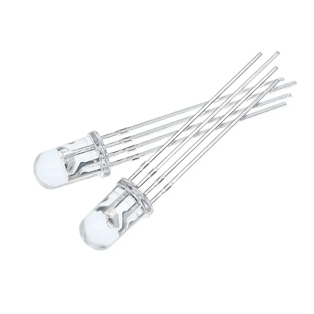 1000Pcs Multicolor 4pin 5mm RGB Led Diode Light Lamp Tricolor Round Common Anode LED F5 Light Emitting Diode Red Green Blue