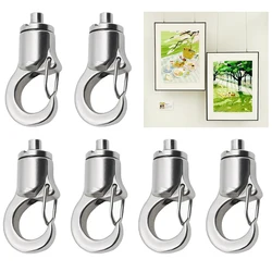 Adjustable hook, steel wire rope hook with automatic lock hook, ceiling decoration lamp gallery, art painting hook, hardware acc