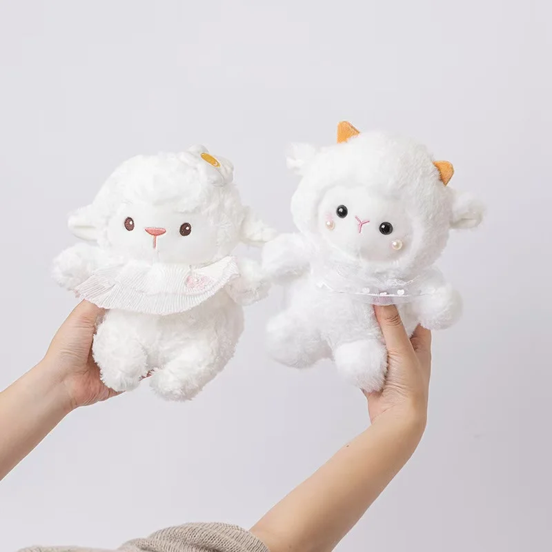 

Latest Cream Simulated Lamb Doll Kawaii Stuffed Plush Toy Handmade Doll Cartoon Anime Cute Children's Birthday Gift Fun Doll