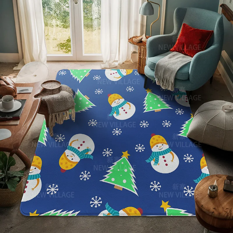 House entrance carpet Home door mat Living Room Bath Foot bathroom non-slip water absorption rugs bath Merry Christmas winter