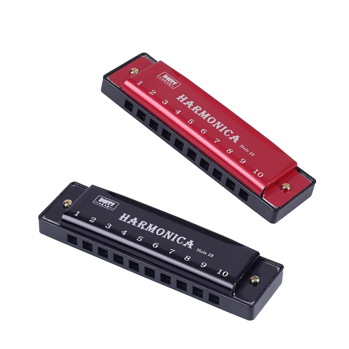Miwayer 10 Hole  Harmonica Key of C, Blues Harp with Storage Case, Professional Mouth Organ for Beginner Students Kids