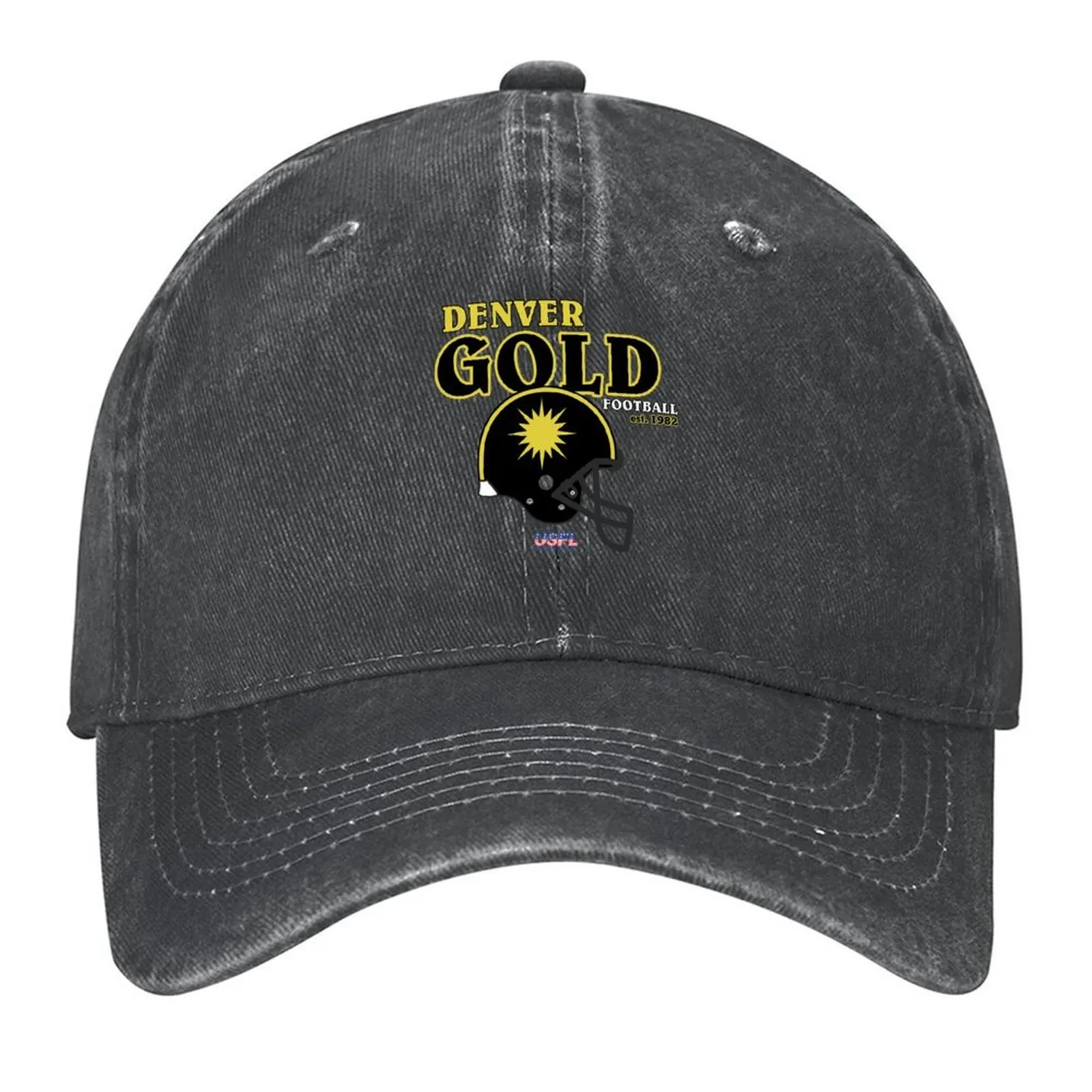 

Denver Gold Helmet Baseball Cap funny hat Golf Hat Snap Back Hat Anime Women's Men's