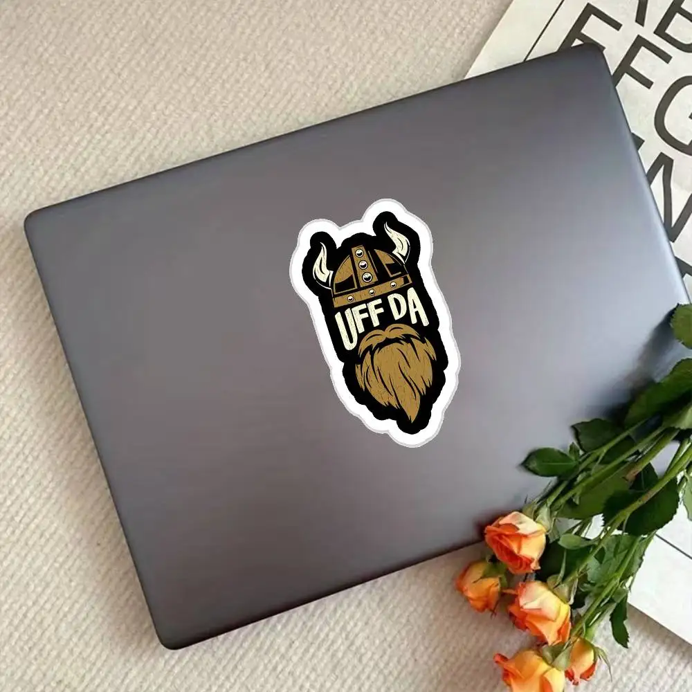 Uff Da Waterproof Stickers For Decorating Car Windows Motorcycles And Computers.