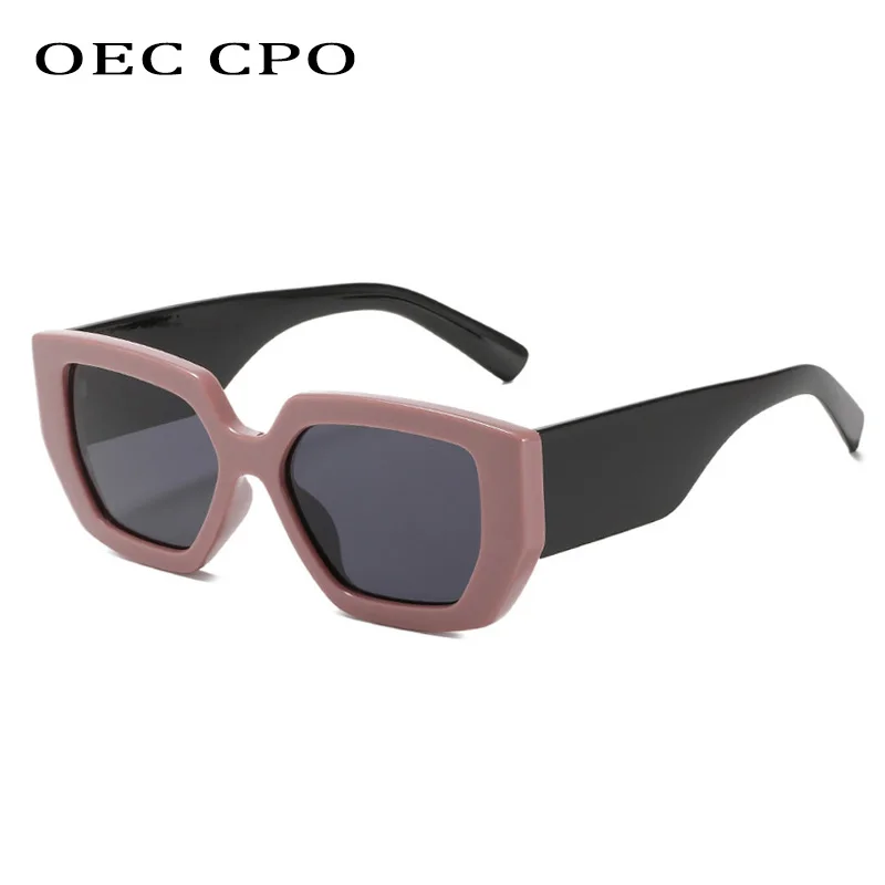 OEC CPO Steampunk Square Sunglasses New Women Men Multicolor Punk Sun Glasses Female Oversized Fashion Shades Eyewear UV400