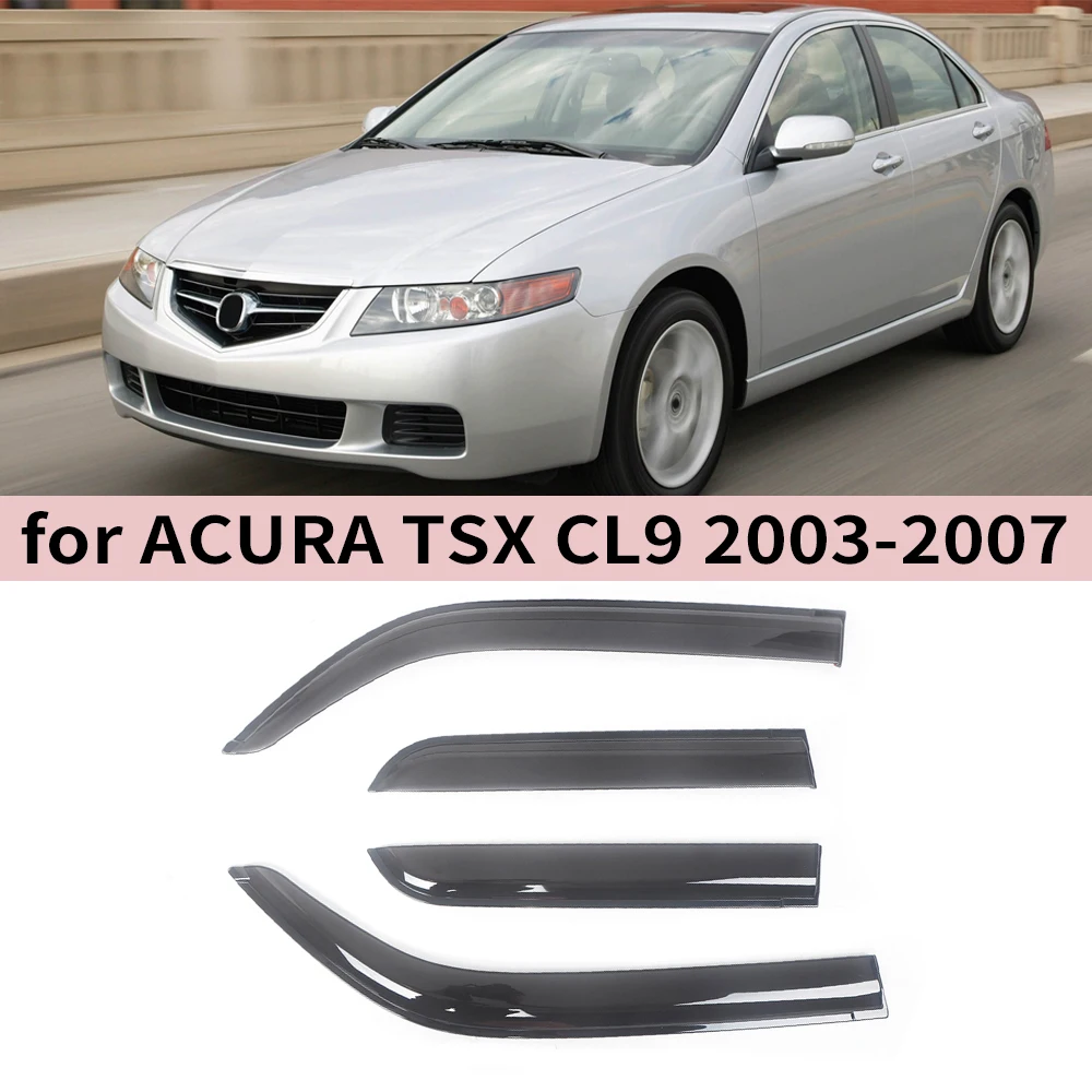 

Window Visor for Acura TSX 2003 2004 2005 2006 2007 Wind Deflectors Rain Guards Door Visor Vent Shades Ventvisor Sun Rain Vent