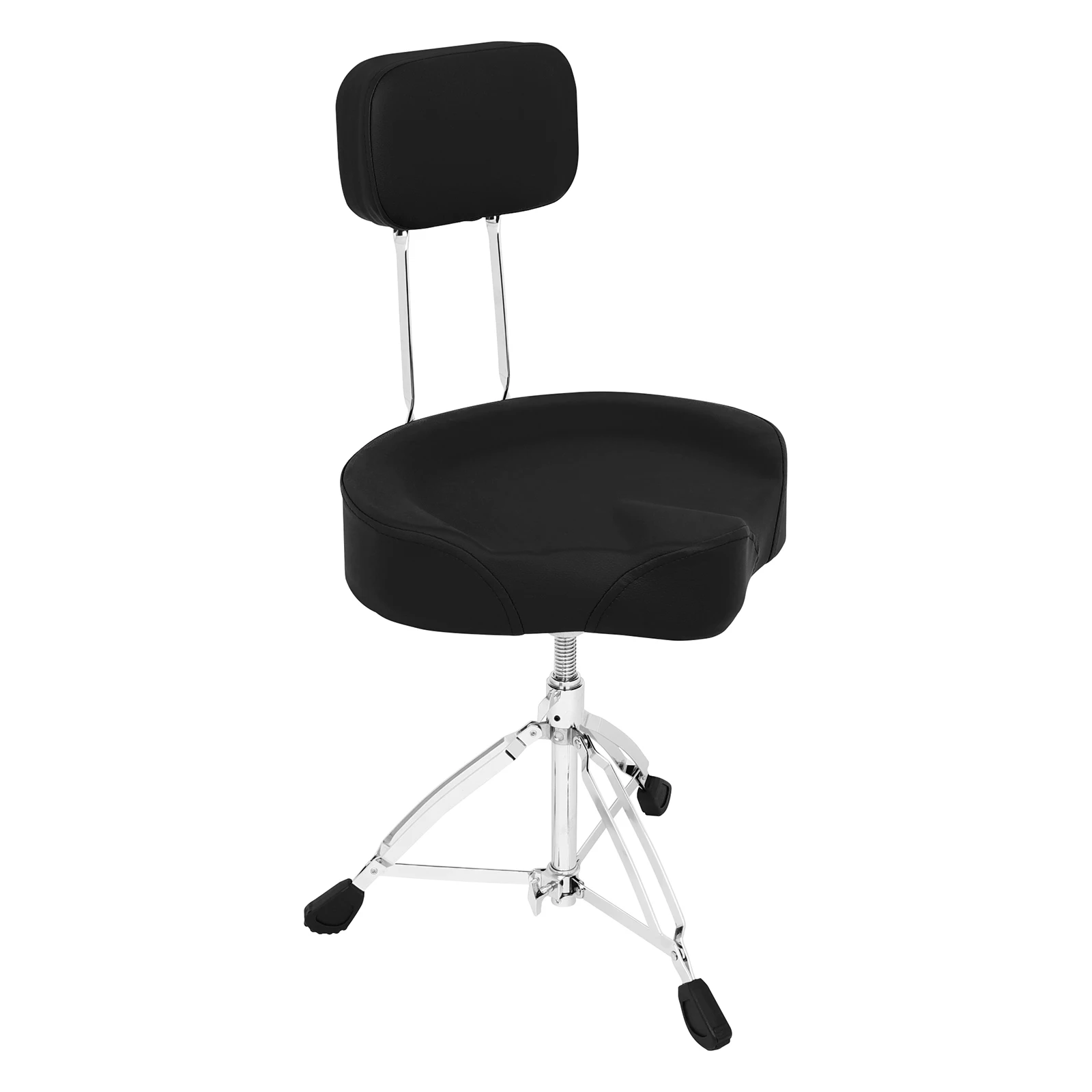 IRIN Drum Throne Adjustable Height with Backrest Heavy Duty Metal Base Padded Seat Drum Stool Drum Set Percussion Accessories
