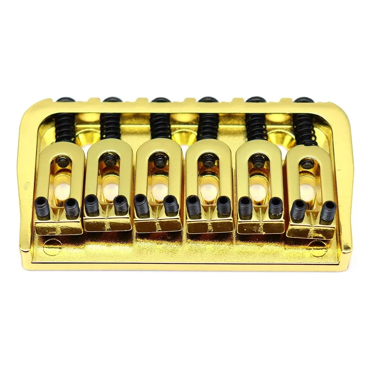 

6 String Guitar Hardtail Fixed Bridge for Electric Guitar Gold